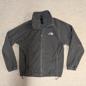 The North Face Charcoal Gray Full Zip Fleece Sweatshirt W/ Pockets Size Large